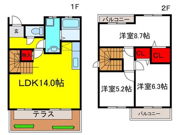 グランシャリオの物件間取画像